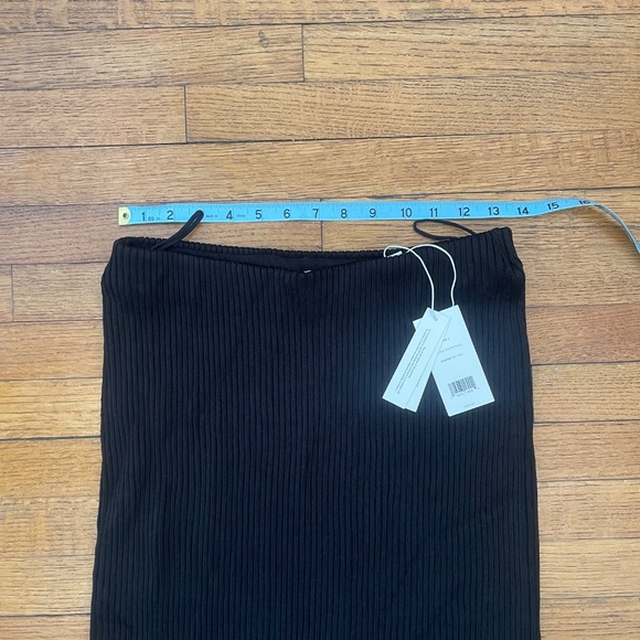 NWT Vince Elegant Black Ribbed Skirt Sz S/P - Picture 6 of 7